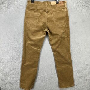 Polo Ralph‎ Lauren Mens The Varick Slim Straight Corduroy Pants 33X30 Brown NEW